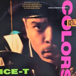RARE FIND Vintage ICE-T Colors Vinyl 12" Maxi Single